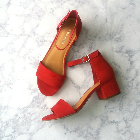 rampage block heel sandals